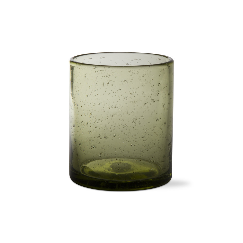 Bubble Glass Clear Tumbler - Cottonwood Kitchen + Home