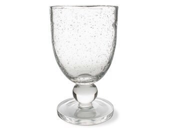 Bubble Glass Clear Goblet