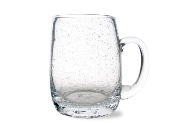 Bubble Glass Clear Beer Mug