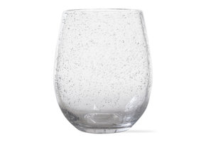 Bubble Glass Clear Wine Stemless