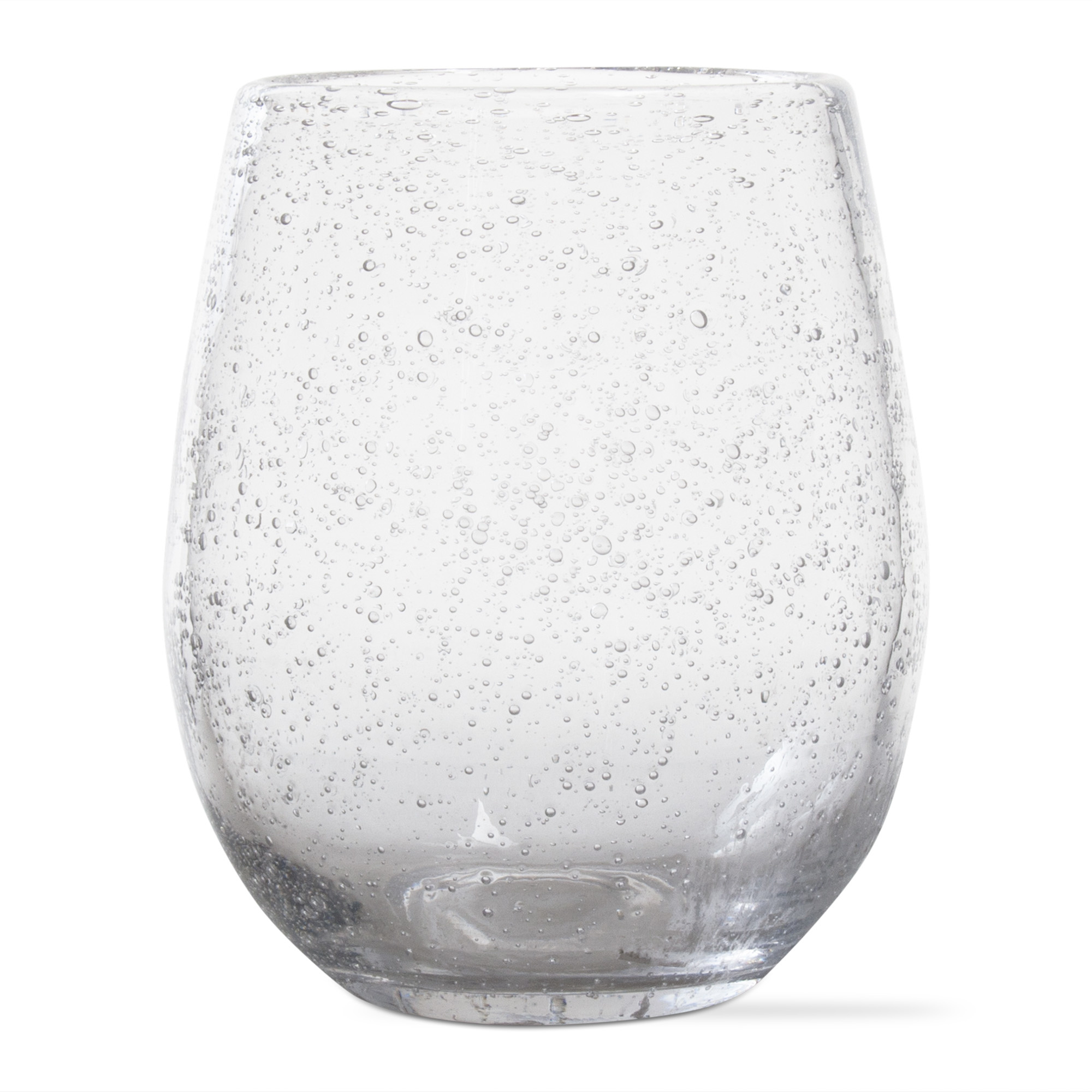 Bubble Glass Clear Wine Stemless-1
