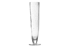 Bubble Glass Clear Flute