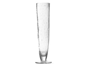 Bubble Glass Clear Flute