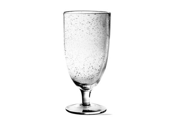 Bubble Glass Clear Tall Goblet
