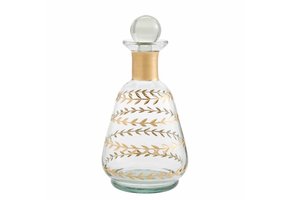 Decanter Etched Leaf