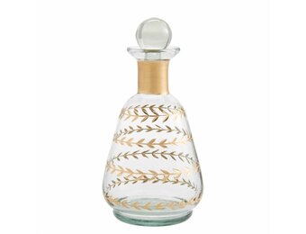 Decanter Etched Leaf