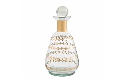 Decanter Etched Leaf