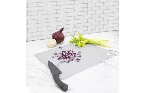 Flexible Cutting Mat (Set of 4) - Charcoal, - Oyster Gray, Pesto, - Cayenne