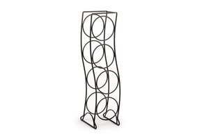 Curve 4-Bottle Wine Rack - Black