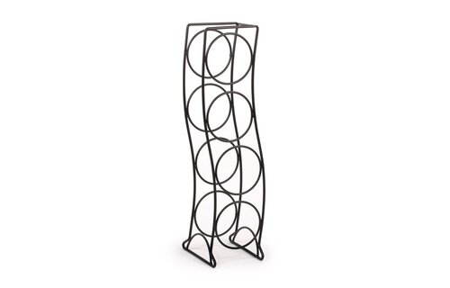 Curve 4-Bottle Wine Rack - Black