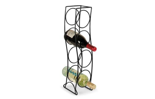 Curve 4-Bottle Wine Rack - Black