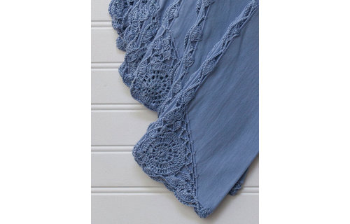 Napkin Crochet Periwinkle