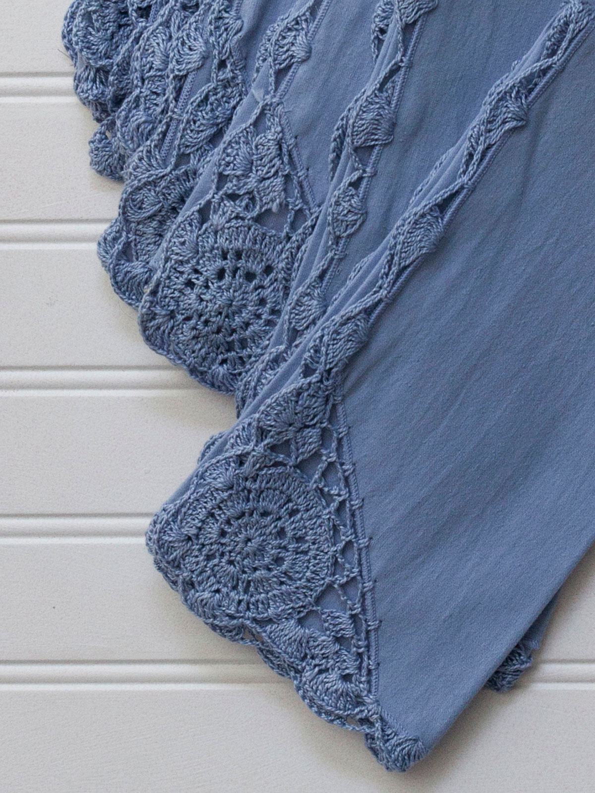 Napkin Crochet Periwinkle