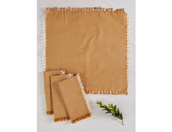 Napkin Chambray Gold