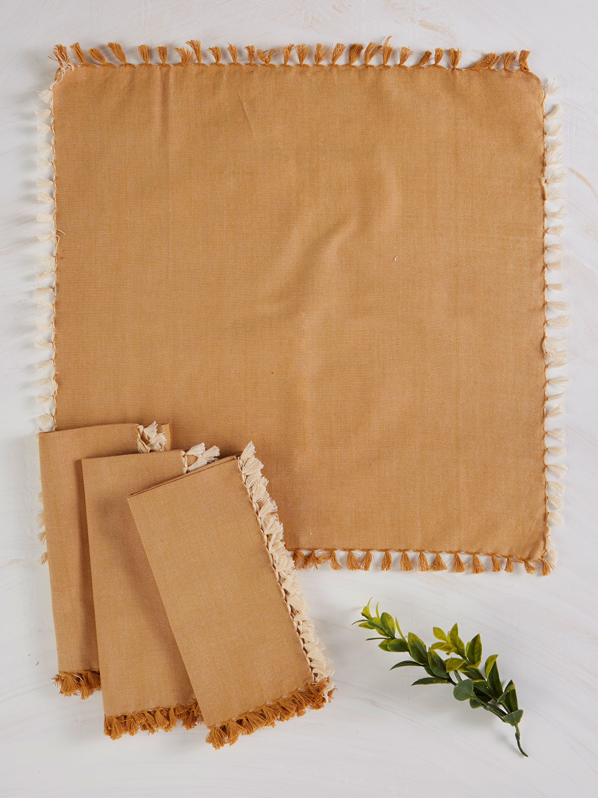 Napkin Chambray Gold