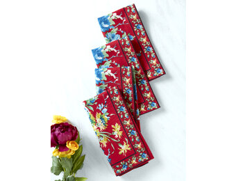 Napkin Cottage Rose Red
