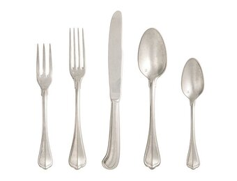 SAN MARCO 20pc Flatware Set Stainless Antiqued