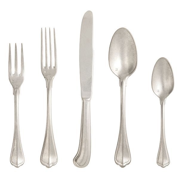 SAN MARCO 20pc Flatware Set Stainless Antiqued