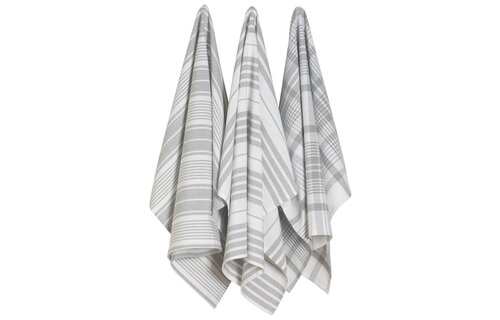 Dishtowel Jumbo S/3 London Gray
