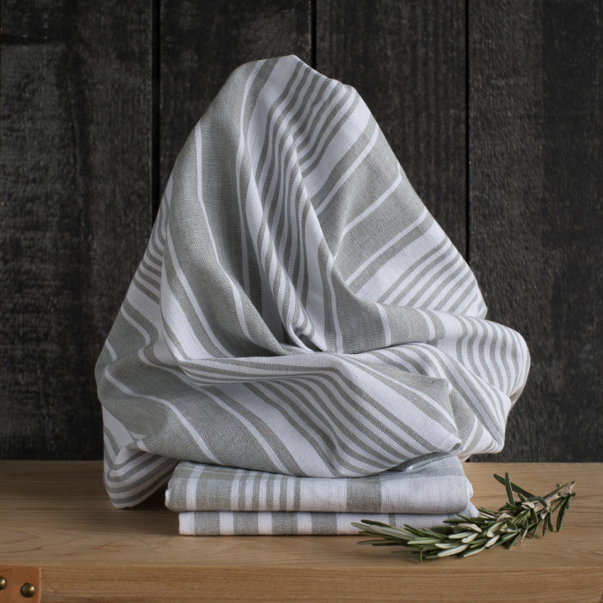 Dishtowel Jumbo S/3 London Gray