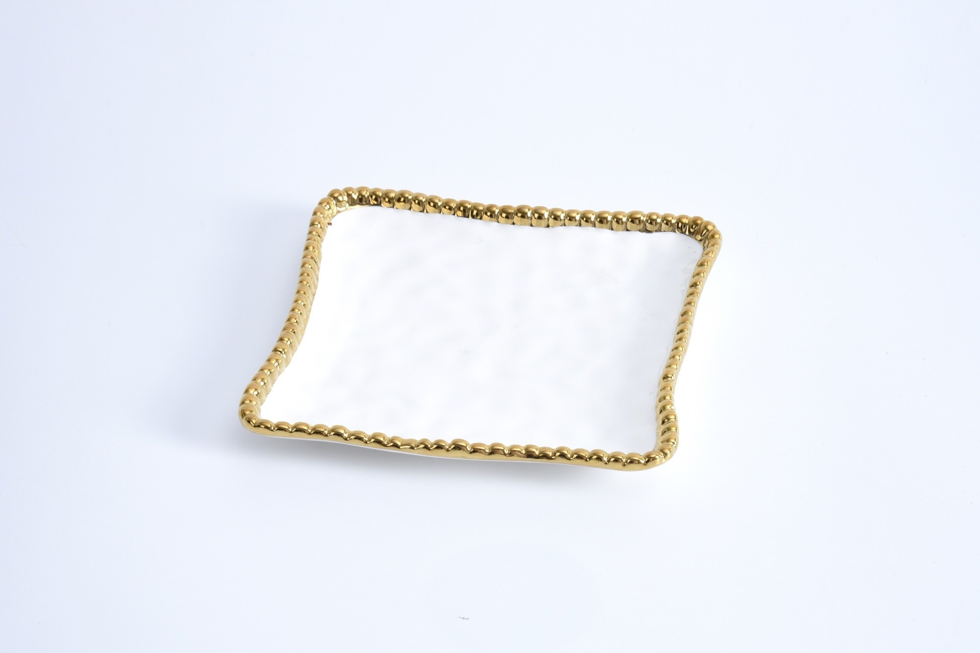 Salerno Gold Appetizer Plate - Square