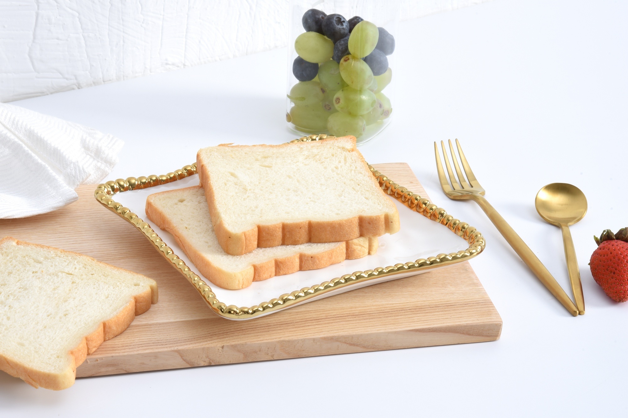 Salerno Gold Appetizer Plate - Square