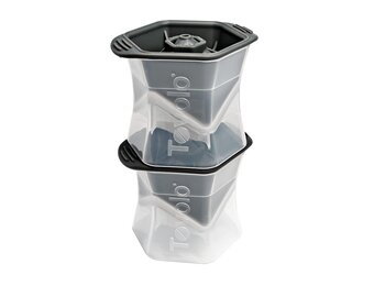 Colossal Cube Ice Molds (Set of 2) - Charcoal