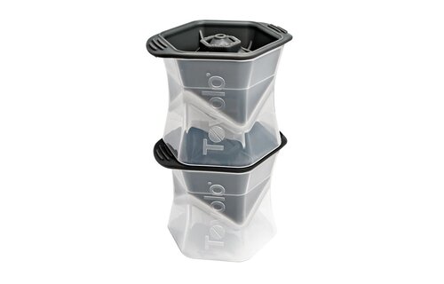 Colossal Cube Ice Molds (Set of 2) - Charcoal