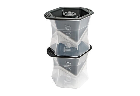 Colossal Cube Ice Molds (Set of 2) - Charcoal