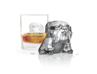 Bulldog Ice Molds (Set of 2) - Charcoal