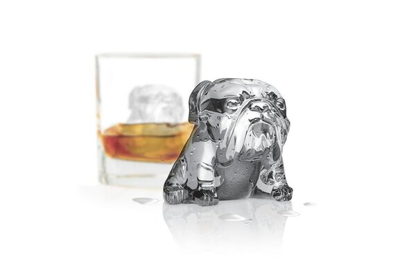 Bulldog Ice Molds (Set of 2) - Charcoal