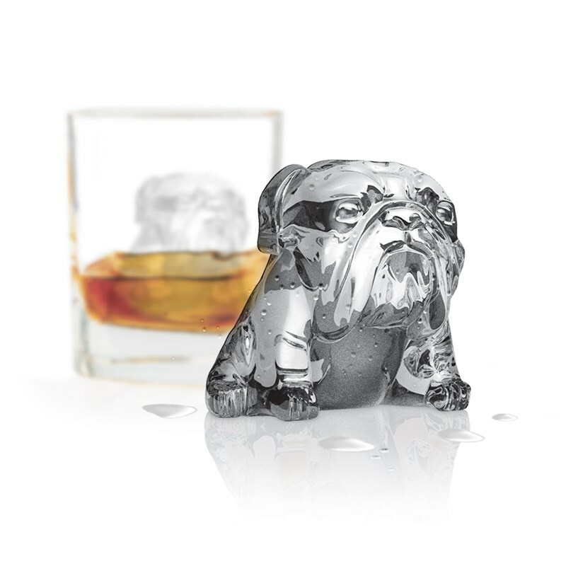 Bulldog Ice Molds (Set of 2) - Charcoal