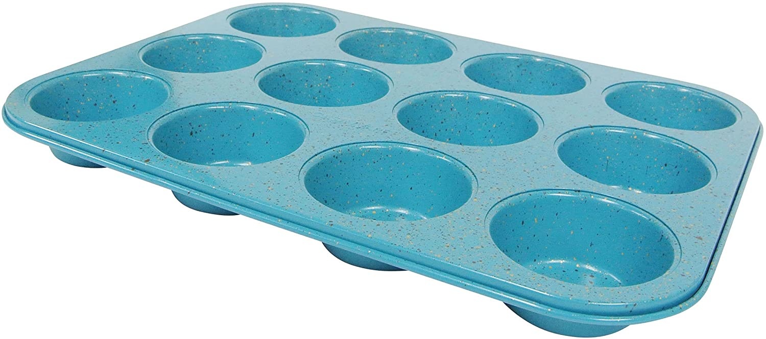 Muffin Pan 12C Blue Granite