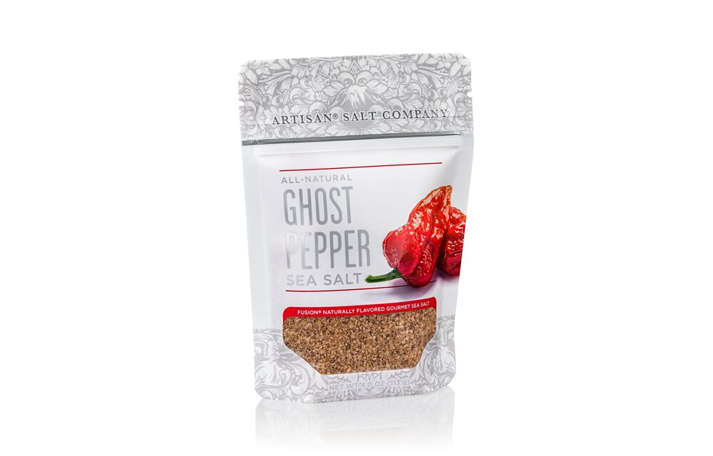 Ghost Pepper Fusion Sea Salt 4oz Zip Pouch