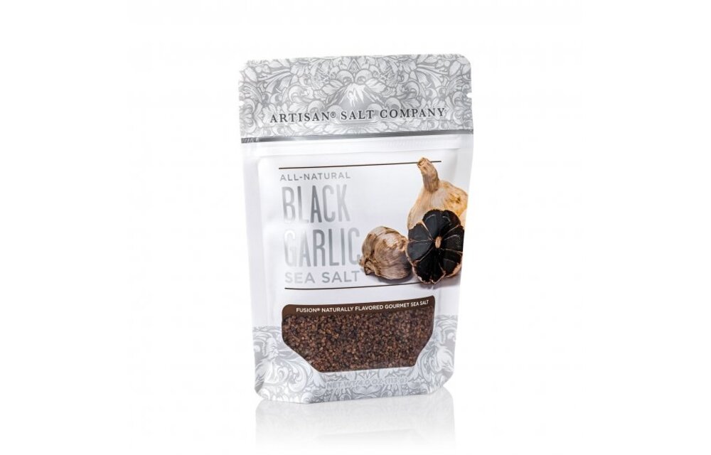 Black Garlic Fusion Sea Salt 4oz Zip Pouch