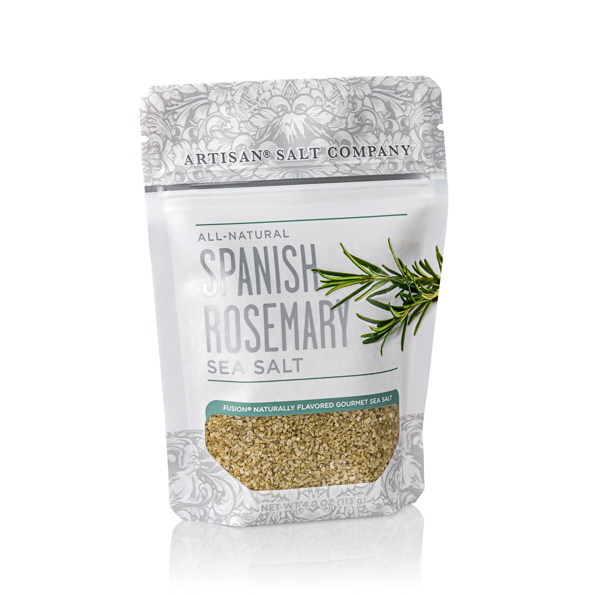 Spanish Rosemary Fusion Sea Salt 4oz Zip Pouch