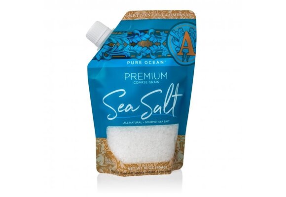 Pure Salt Pure Ocean Premium Coarse Grain Sea Salt 16oz Pour Pouch