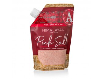Himalayan Ancient Ocean Pink Coarse Sea Salt 16oz  Pour Pouch