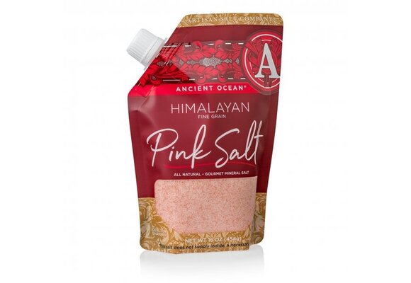 Himalayan Ancient Ocean Pink Coarse Sea Salt 16oz  Pour Pouch