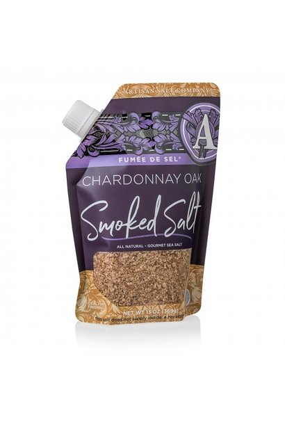 Fume De Sel Chardonnay Oak Smoked Sea Salt 13oz Pour Pouch