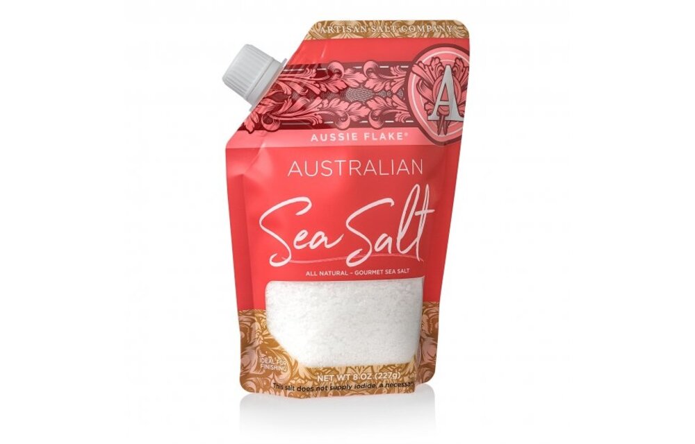 Aussie Flake Australian Sea Salt 8oz Pour Pouch