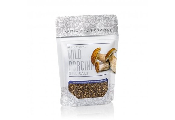 Wild Porcini Mushroom Fusion Sea Salt 4oz Zip Pouch
