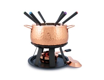 Biel 11PC Copper Fondue Set