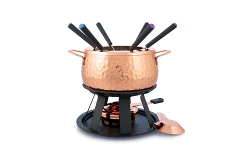 Biel 11PC Copper Fondue Set