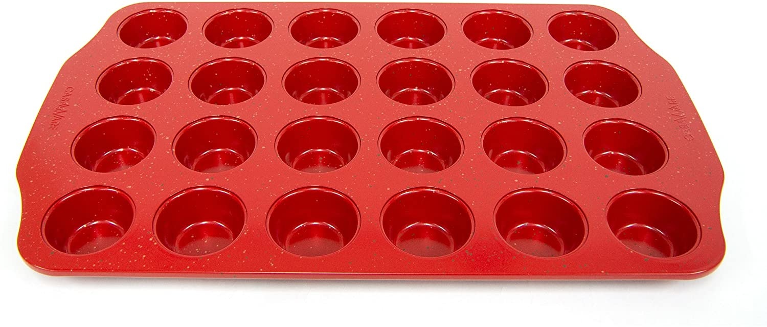 Muffin Pan Mini 24C Red Granite