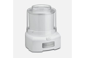 Ice Cream Maker - Automatic 1.5QT Frozen Yogurt-Ice Cream & Sorbet Maker (White)