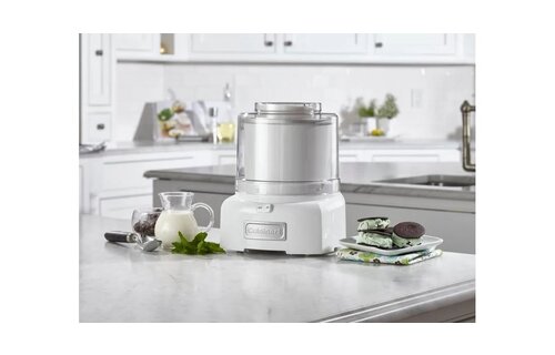Ice Cream Maker - Automatic 1.5QT Frozen Yogurt-Ice Cream & Sorbet Maker (White)