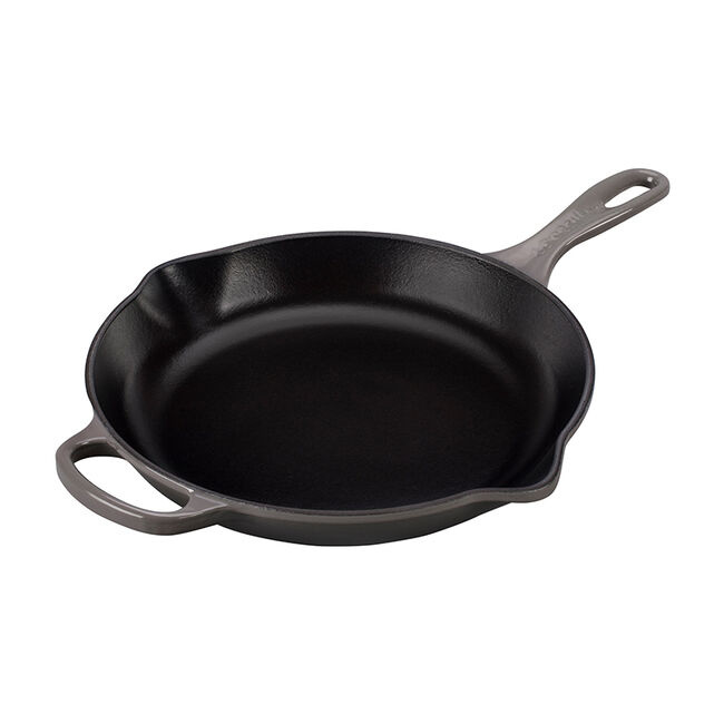 Le Creuset Oyster Signature 10.25-in. Iron Handle Skillet