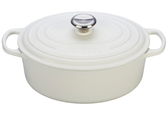 Signature Oval Dutch Oven 6.75QT White