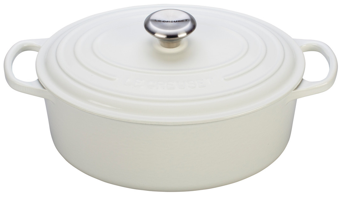 Signature Oval Dutch Oven 6.75QT White